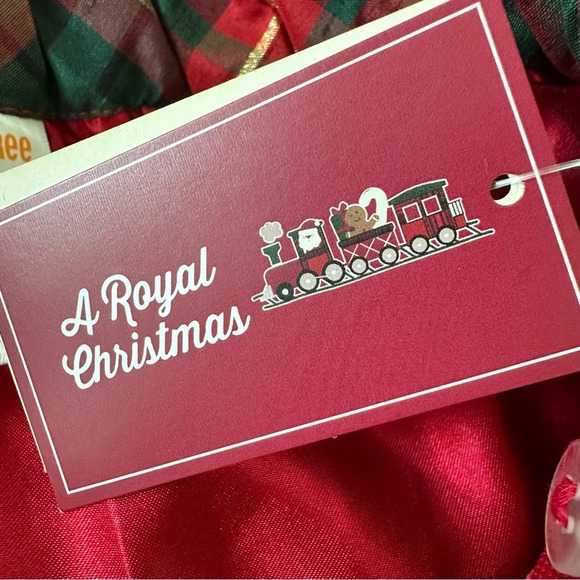 NWT Gymboree girls Plaid Holiday Skirt A Royal Christmas Bow Red Green Gold New - Picture 6 of 6